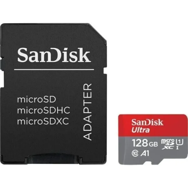 SanDisk Ultra microSDXC 128GB UHS-I A1 Clase 10 con Adaptador