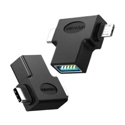 Adaptador USB 3.0 Vention CDIB0/ USB Tipo-C Macho - MicroUSB Adaptador USB 3.0 Vention CDIB0/ USB Tipo-C Macho - MicroUSB