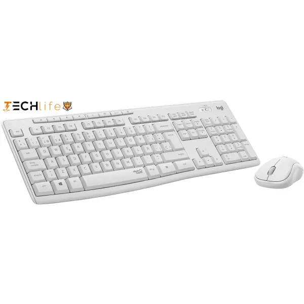 Logitech MK295 Combo Teclado + Ratón Inalámbricos Blanco Crudo