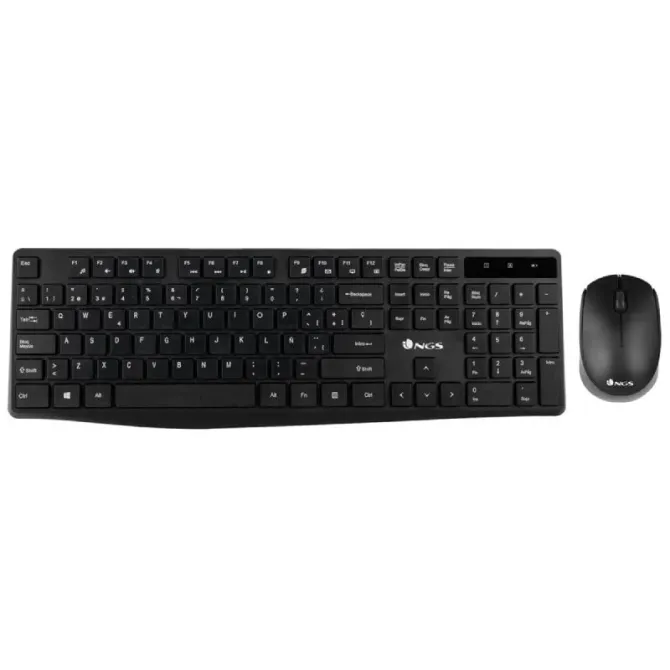 NGS Allure Kit Teclado Multimedia Qwerty Español + Ratón