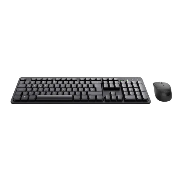 Trust TKM-360 Combo Teclado Inalámbrico + Ratón Inalámbricos 1600DPI Negros
