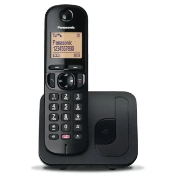 Panasonic KX-TGC250SPW Teléfono Inalámbrico Negro
