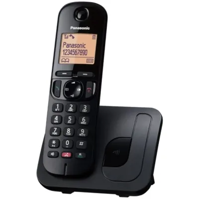 Panasonic KX-TGC250SPW Teléfono Inalámbrico Negro