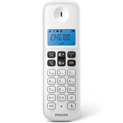 Philips D1611W/34 Teléfono Inalámbrico Blanco Philips D1611W/34 Teléfono Inalámbrico Blanco