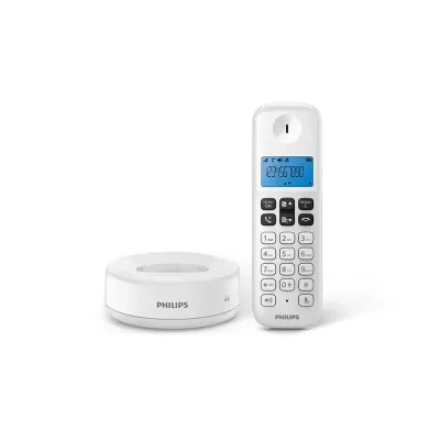 Philips D1611W/34 Teléfono Inalámbrico Blanco Philips D1611W/34 Teléfono Inalámbrico Blanco