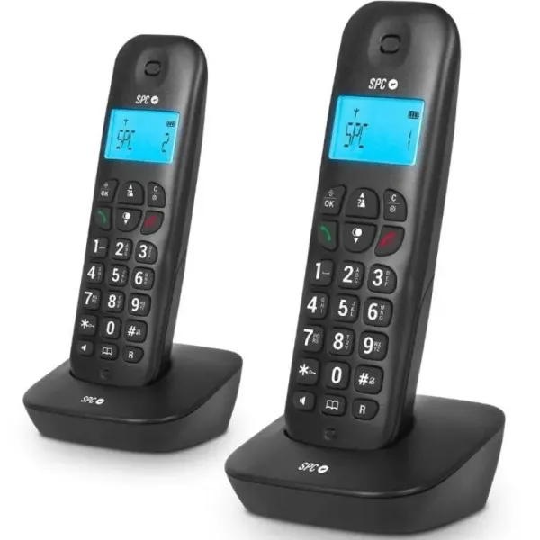 SPC Air Pro Duo Telefonos Inalambricos Negros