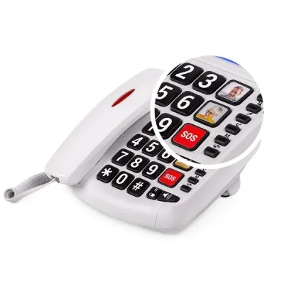 SPC Comfort Volume 2 Teléfono Sobremesa con Teclas Grandes para
