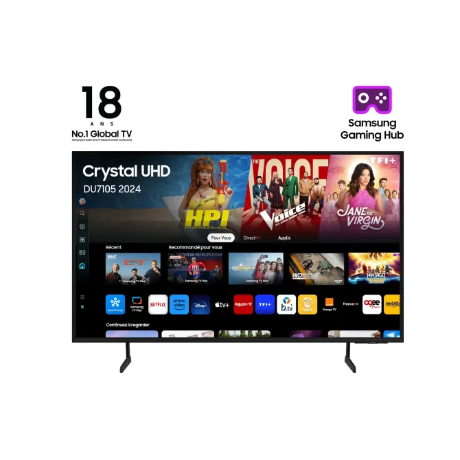 Televisor Samsung Crystal UHD TU75DU7105 75'/ Ultra HD 4K/