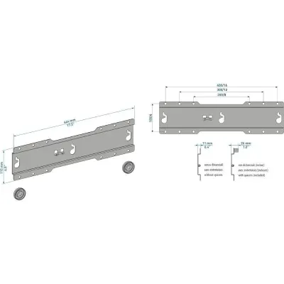 Soporte de Pared Fijo CME Meliconi ES400 para TV de 37-50'/ Soporte de Pared Fijo CME Meliconi ES400 para TV de 37-50'/