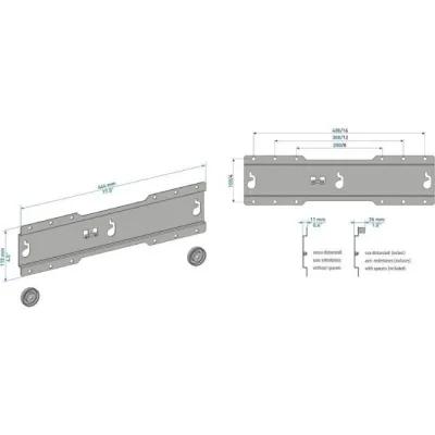 Soporte de Pared Fijo CME Meliconi ES400 para TV de 37-50'/ Soporte de Pared Fijo CME Meliconi ES400 para TV de 37-50'/