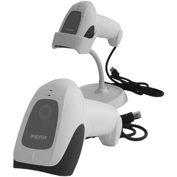 Approx APPLS11ASWH Lector de Códigos de Barras USB Blanco