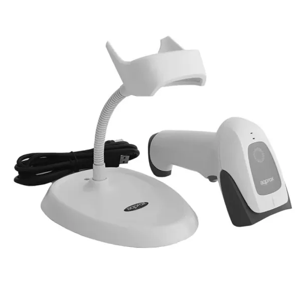 Approx APPLS22WH Lector Códigos de Barras 2D USB Blanco