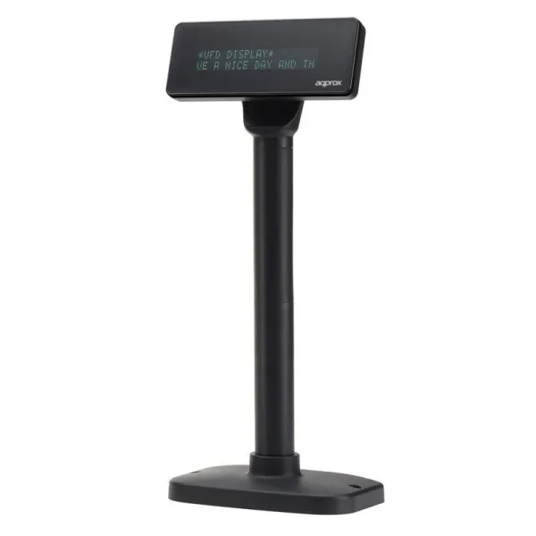 Approx appVFD01 Visor de Cliente VFD para TPV Negro