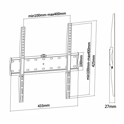Aisens WT55F-013 Soporte para TV de 32" a 55" VESA 400x400 Máx Aisens WT55F-013 Soporte para TV de 32" a 55" VESA 400x400 Máx