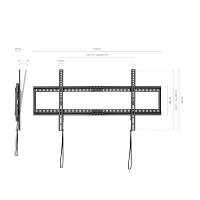 Aisens WT90T-121 Soporte de Pared Inclinable para TV 37"-90"