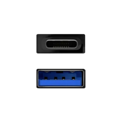 Aisens Mini Adaptador USB 3.2 a USB-C Hembra/Macho Aluminio