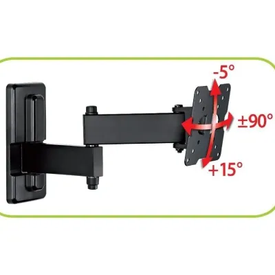 Soporte de Pared Giratorio/ Inclinable CME Meliconi EDR100 para Soporte de Pared Giratorio/ Inclinable CME Meliconi EDR100 para