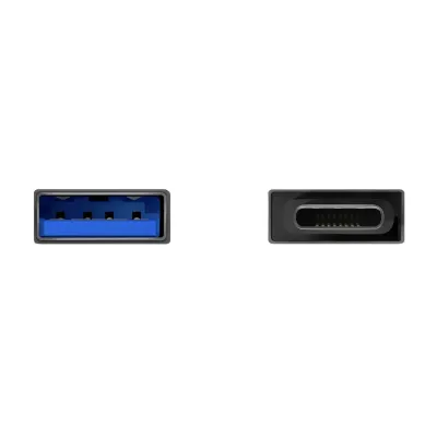 Aisens Mini Adaptador USB -C Macho a USB 3.2 Hembra Gris