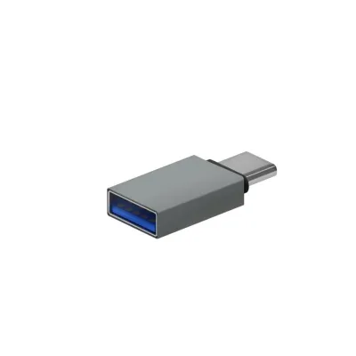 Aisens Mini Adaptador USB -C Macho a USB 3.2 Hembra Gris