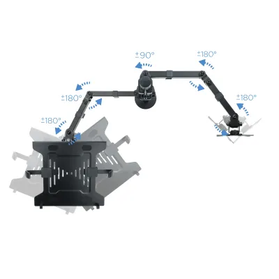TooQ DB1200TN-B Soporte de Mesa para Pantalla y Portátil 13"/32"