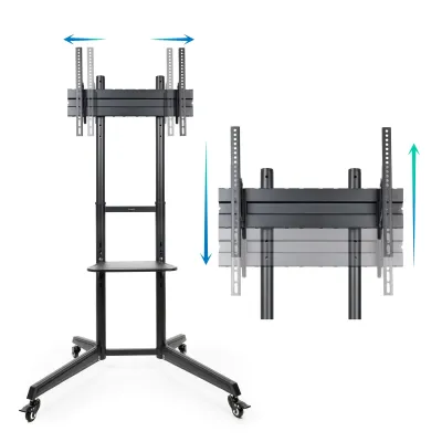 TooQ FS1170M-B Soporte de Suelo con Ruedas Inclinable para TV TooQ FS1170M-B Soporte de Suelo con Ruedas Inclinable para TV