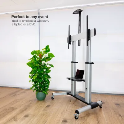 TooQ Partenón FS20300M-B Soporte de Suelo para TV 60"-100" VESA TooQ Partenón FS20300M-B Soporte de Suelo para TV 60"-100" VESA