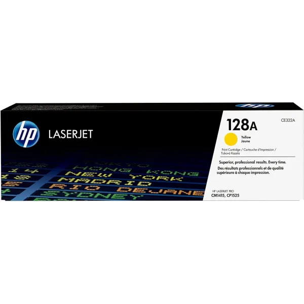 HP 128A Amarillo Original | Tóner CE322A