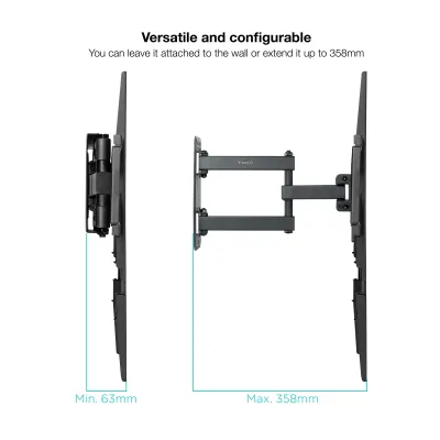 TooQ LP7843TN-B Soporte de Pared Giratorio/Inclinable para TV TooQ LP7843TN-B Soporte de Pared Giratorio/Inclinable para TV