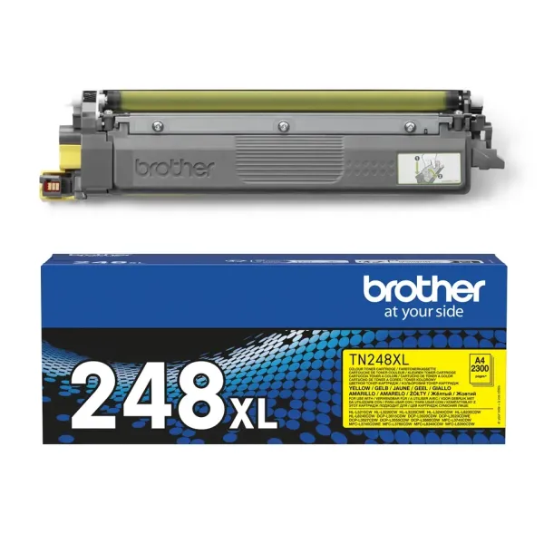 Brother TN248XLY Alta Capacidad Amarillo Tóner Original