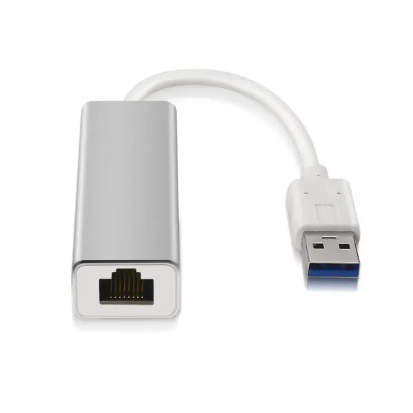 Aisens Conversor USB 3.0 a Ethernet RJ-45 15cm Gris