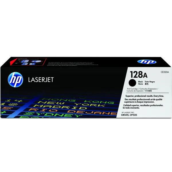 HP 128A Negro Original | Tóner CE320A