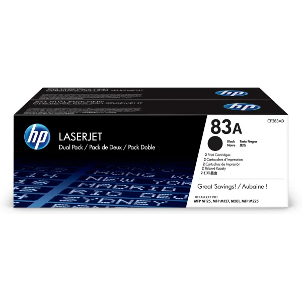 HP 83A Multipack Ahorro Tóner 2x Negro Original | Tóner CF283AD