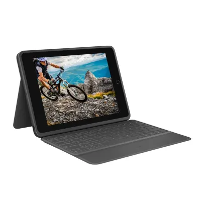 Logitech Rugged Folio Funda con Teclado Bluetooth Gris para