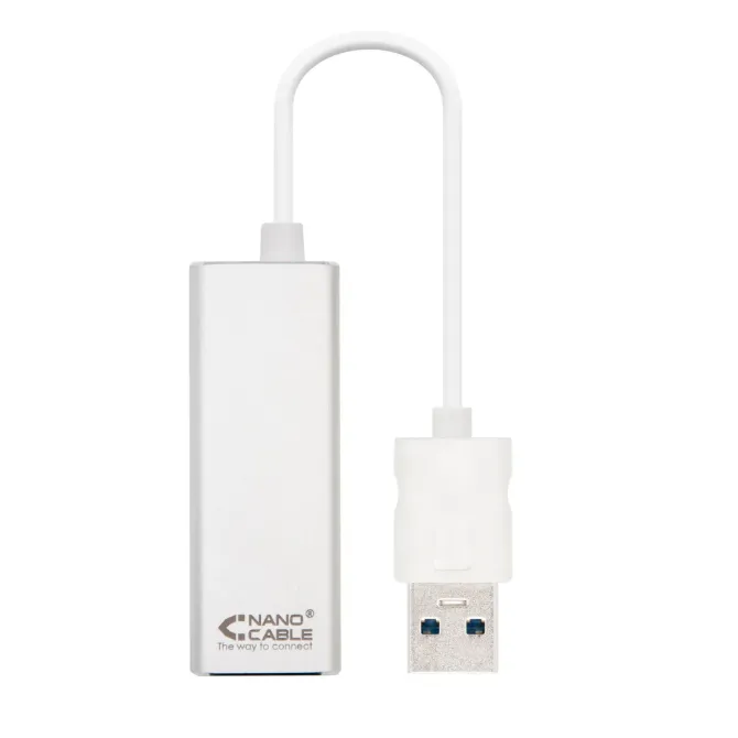 Nanocable Conversor USB 3.0 a Ethernet Gigabit 15cm