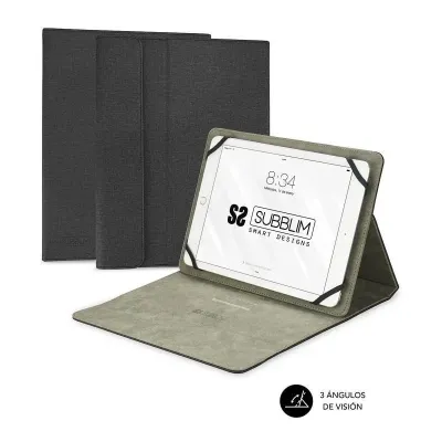 Subblim Clever Stand Funda Negra para Tablet de 10.1"