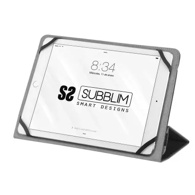 Subblim Clever Stand Funda Negra para Tablet de 10.1"