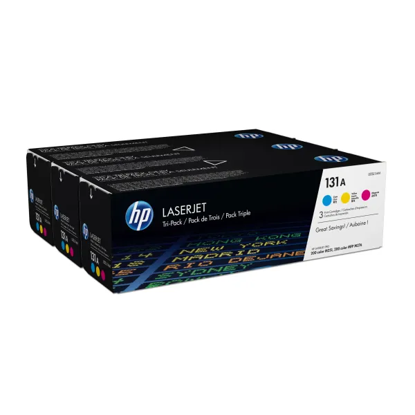 HP 131A Multipack Tóner Cian Amarillo Magenta Original | Tóner U0SL1AM
