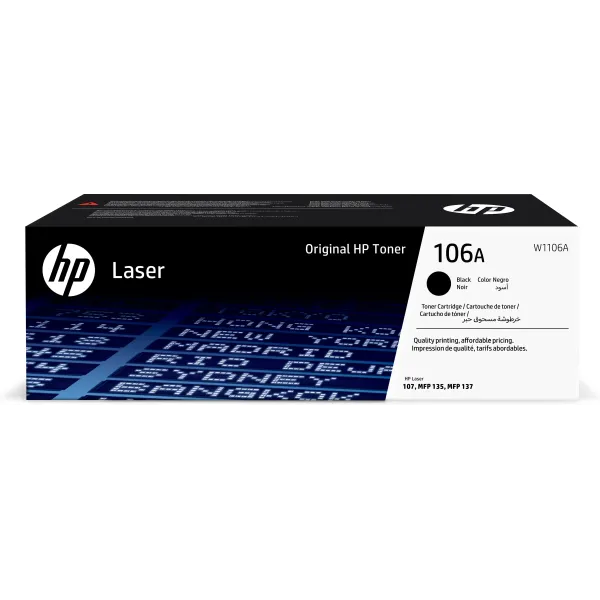 HP 106A Negro Original | Tóner W1106A