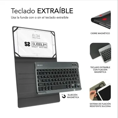 Subblim Keytab Pro Bluetooth Negra para Tablet 10.1" Subblim Keytab Pro Bluetooth Negra para Tablet 10.1"
