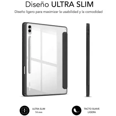 Sublim Clear Shock Case Funda Negra para Samsung Galaxy Tab