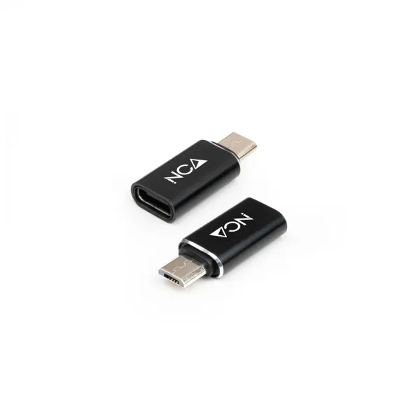 Nanocable Adaptador Micro USB a USB-C Negro