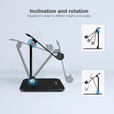 TooQ Hermes Noche Soporte de Sobremesa Ajustable para Tablet