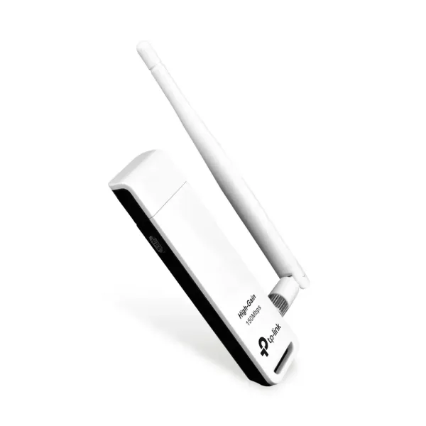 TP-Link TL-WN722N V4 Adaptador WiFi USB 150 Mbps Antena de Alta Ganancia 