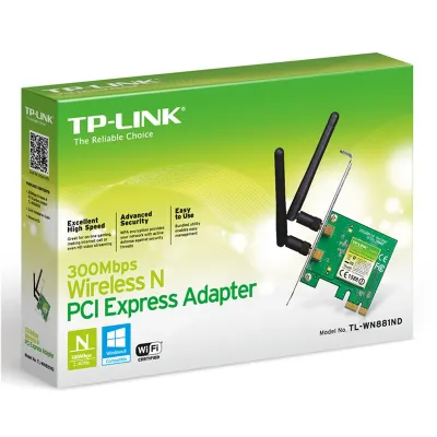 TP-LINK TL-WN881ND 300Mbs 11n Wireless PCI Express Ver 2.0 TP-LINK TL-WN881ND 300Mbs 11n Wireless PCI Express Ver 2.0
