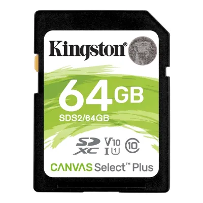 Kingston Canvas Select Plus SDXC 64GB UHS-I Clase 10 Kingston Canvas Select Plus SDXC 64GB UHS-I Clase 10