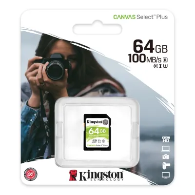 Kingston Canvas Select Plus SDXC 64GB UHS-I Clase 10 Kingston Canvas Select Plus SDXC 64GB UHS-I Clase 10
