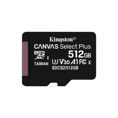Kingston Canvas Select Plus MicroSDXC UHS-I 512GB Clase 10 + Kingston Canvas Select Plus MicroSDXC UHS-I 512GB Clase 10 +