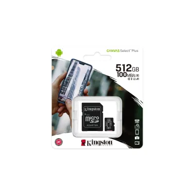 Kingston Canvas Select Plus MicroSDXC UHS-I 512GB Clase 10 + Kingston Canvas Select Plus MicroSDXC UHS-I 512GB Clase 10 +