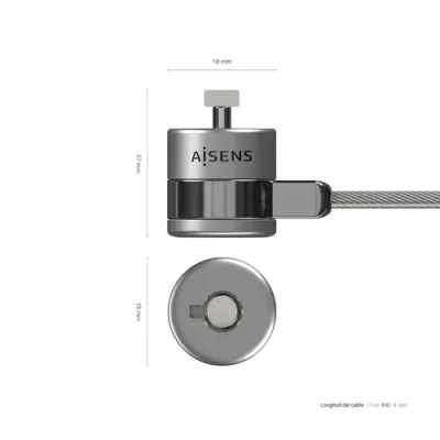 Aisens Cable de Seguridad para Portátiles 1.5m Aisens Cable de Seguridad para Portátiles 1.5m