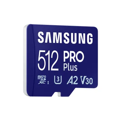 Samsung PRO Plus MicroSDXC 512GB UHS-I U3 A2 V30 Clase 10 con Samsung PRO Plus MicroSDXC 512GB UHS-I U3 A2 V30 Clase 10 con
